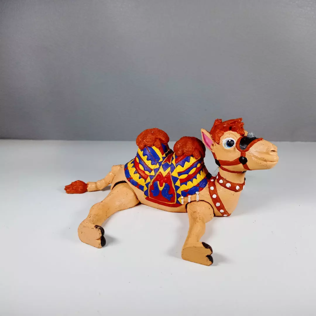 Flexi Camel No Support Print In Place 3D print model