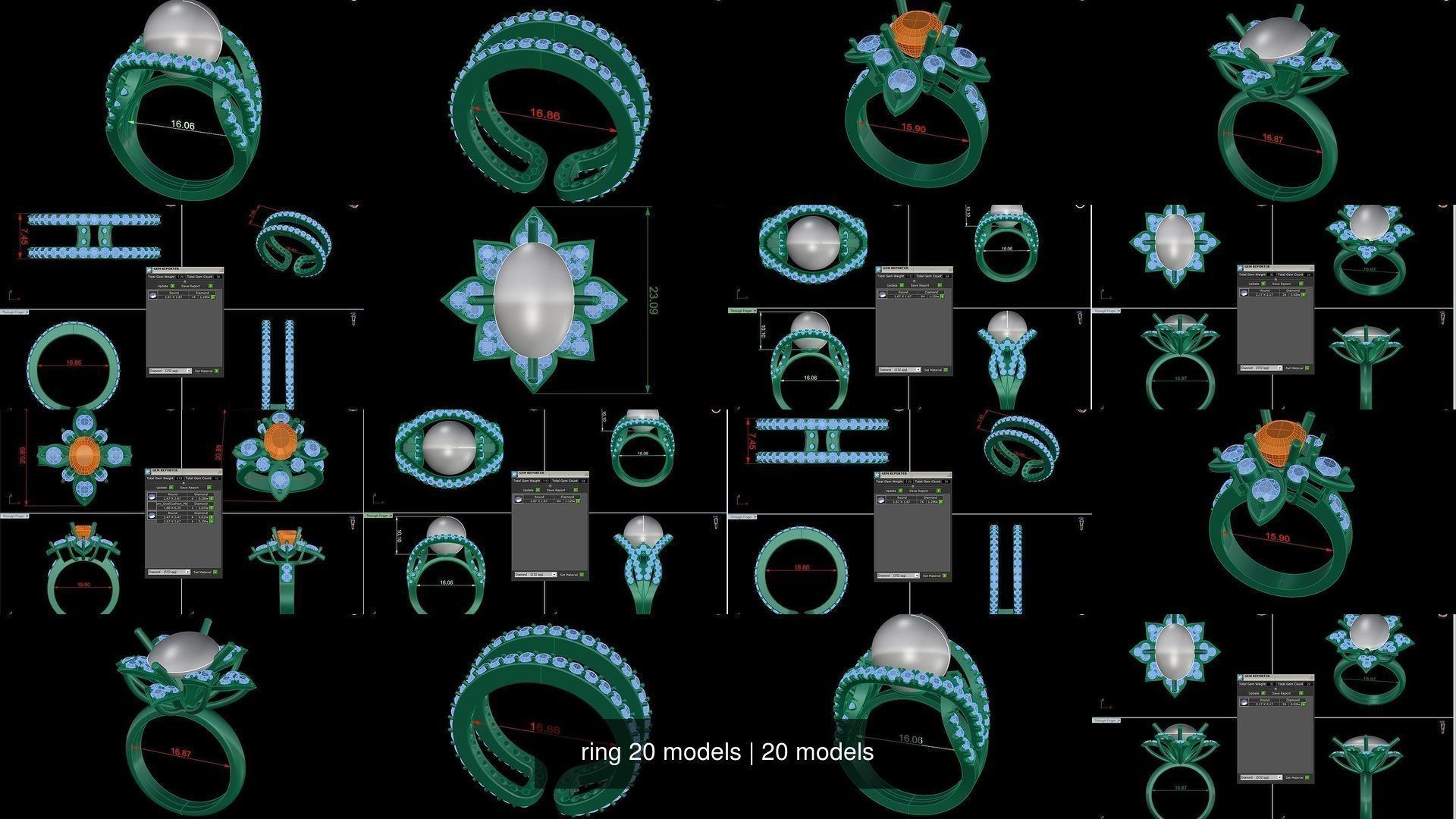 ring 20 models 3D Model Collection_2