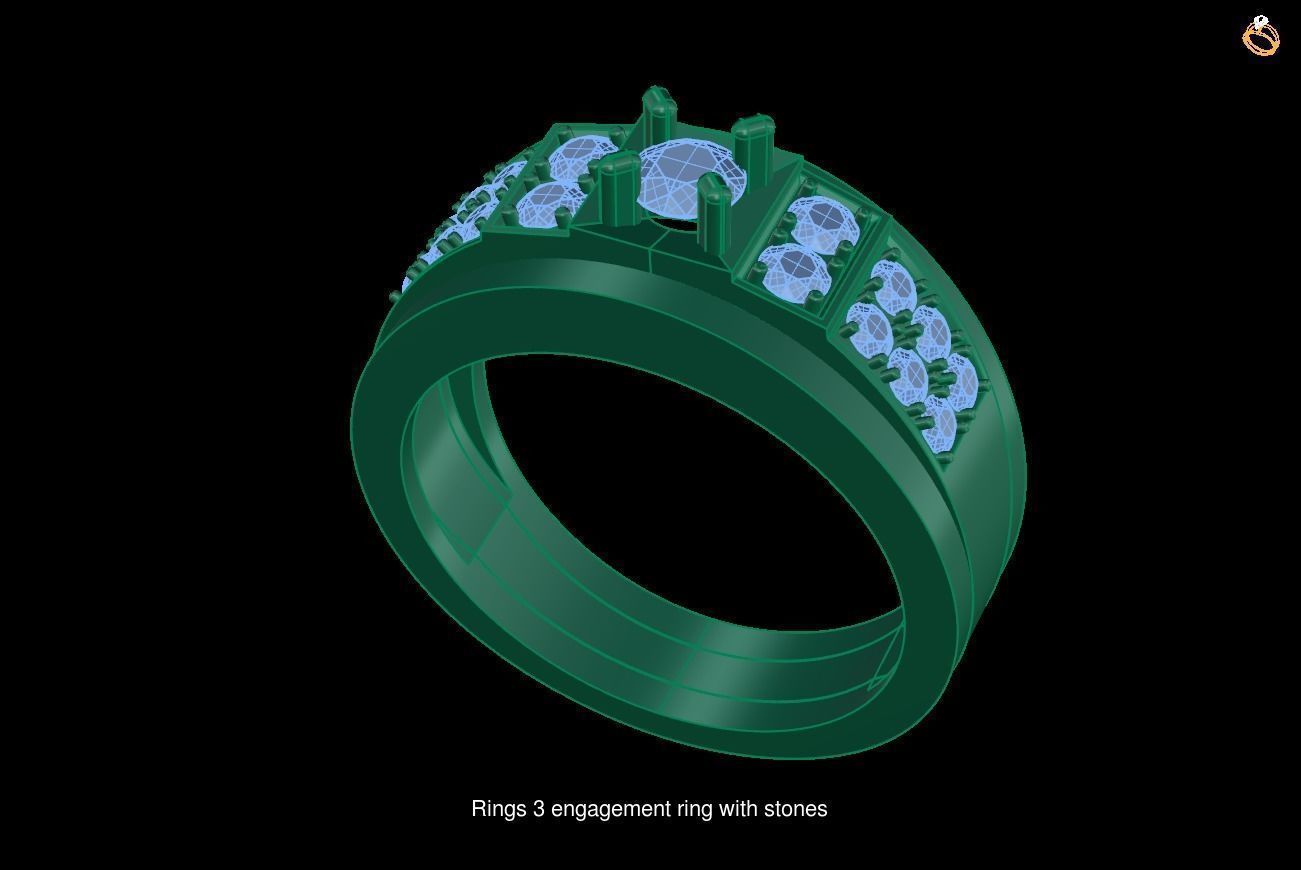 rings 18 models 3D Model Collection_17