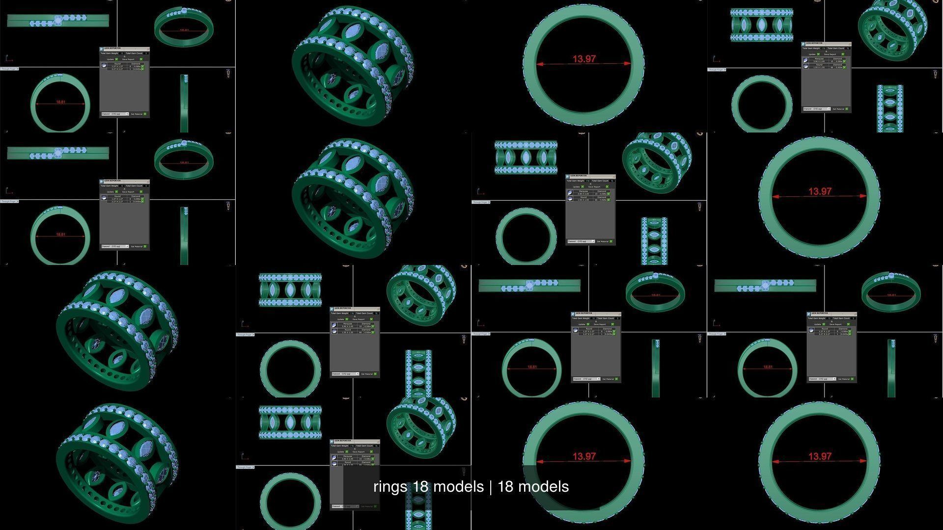 rings 18 models 3D Model Collection_2