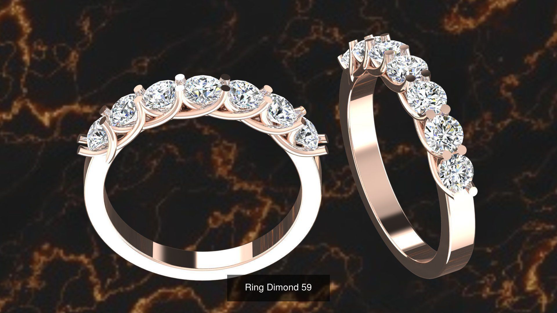 rings 18 models 3D Model Collection_10