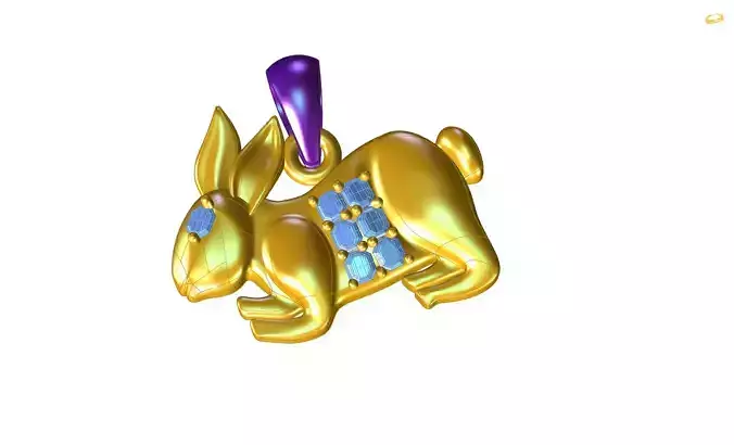 animal pendant 3D print model