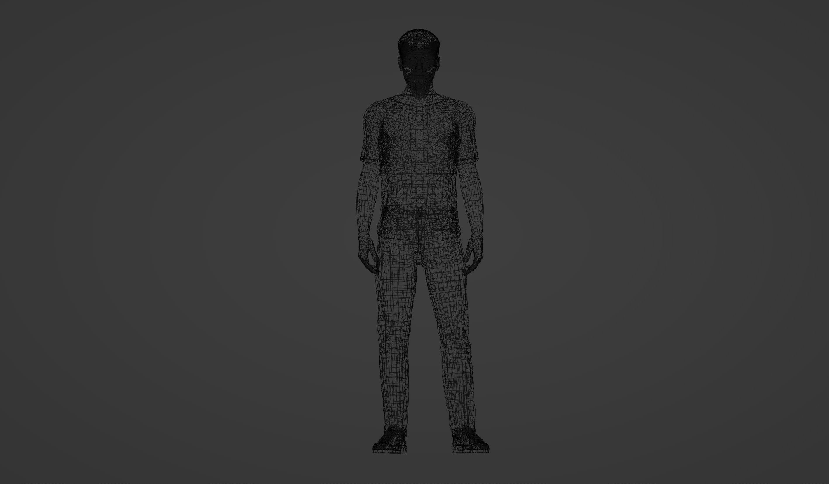 Urban chic male model 3D model_7