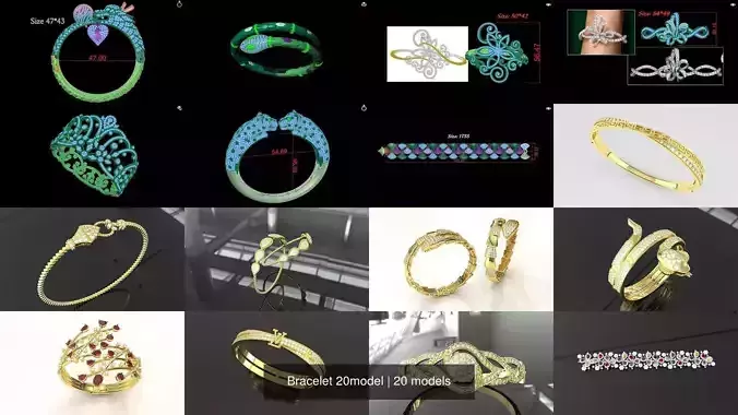 Bracelet 20model 3D Model Collection