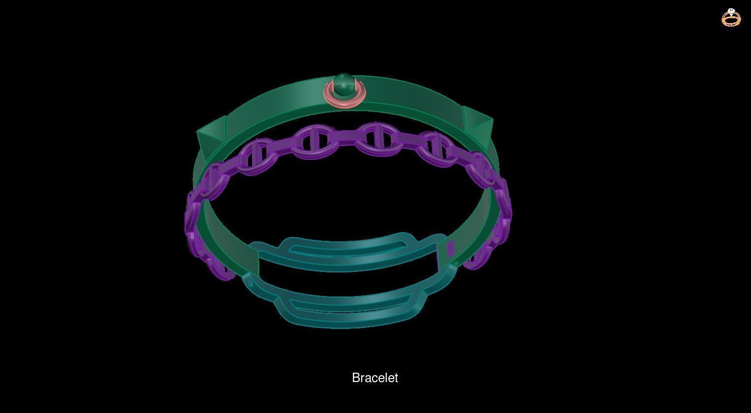Bracelet 20 models 3D Model Collection_5