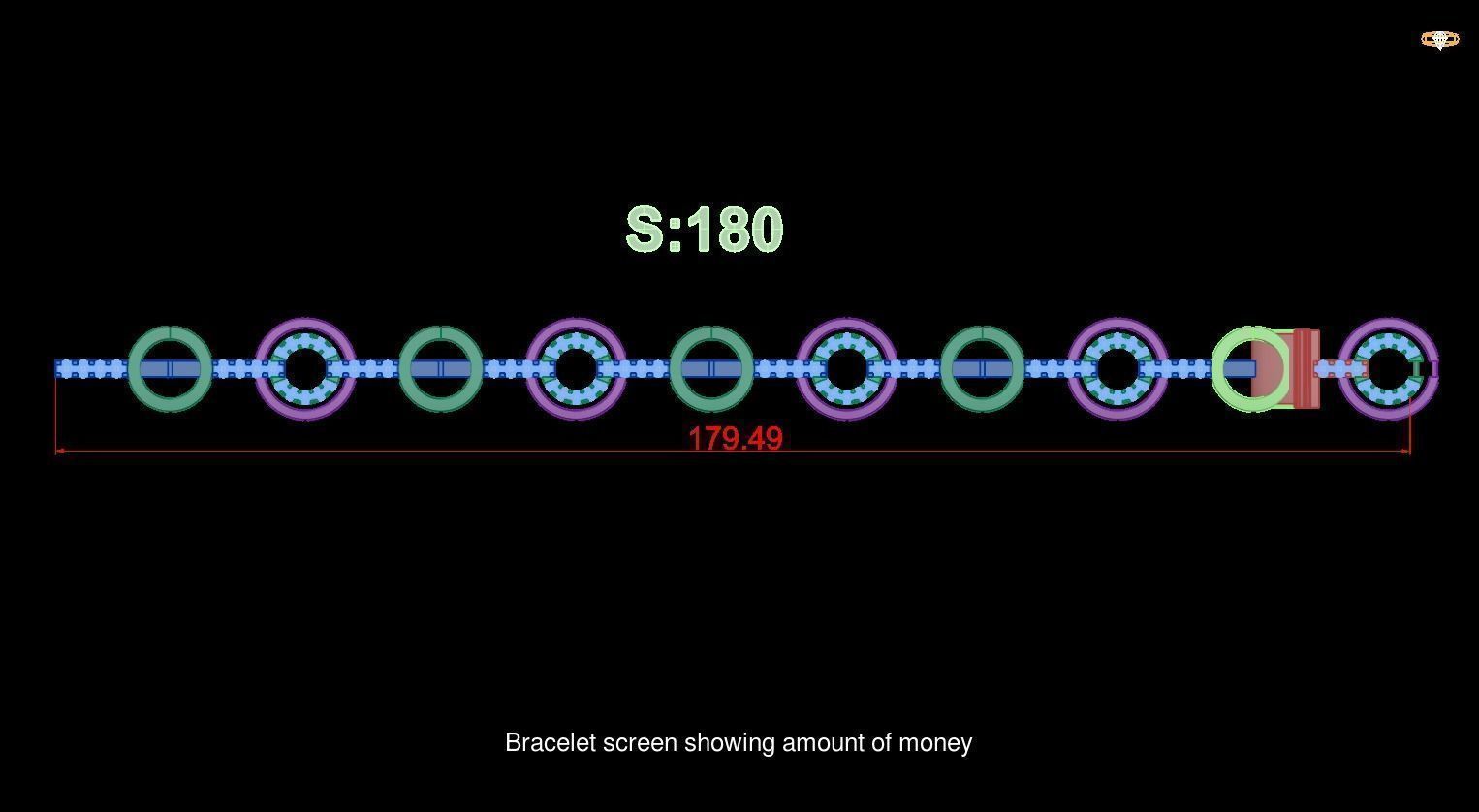 Bracelet 20 models 3D Model Collection_16