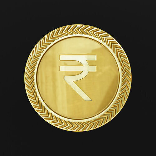 rupee coin Free low-poly 3D print model