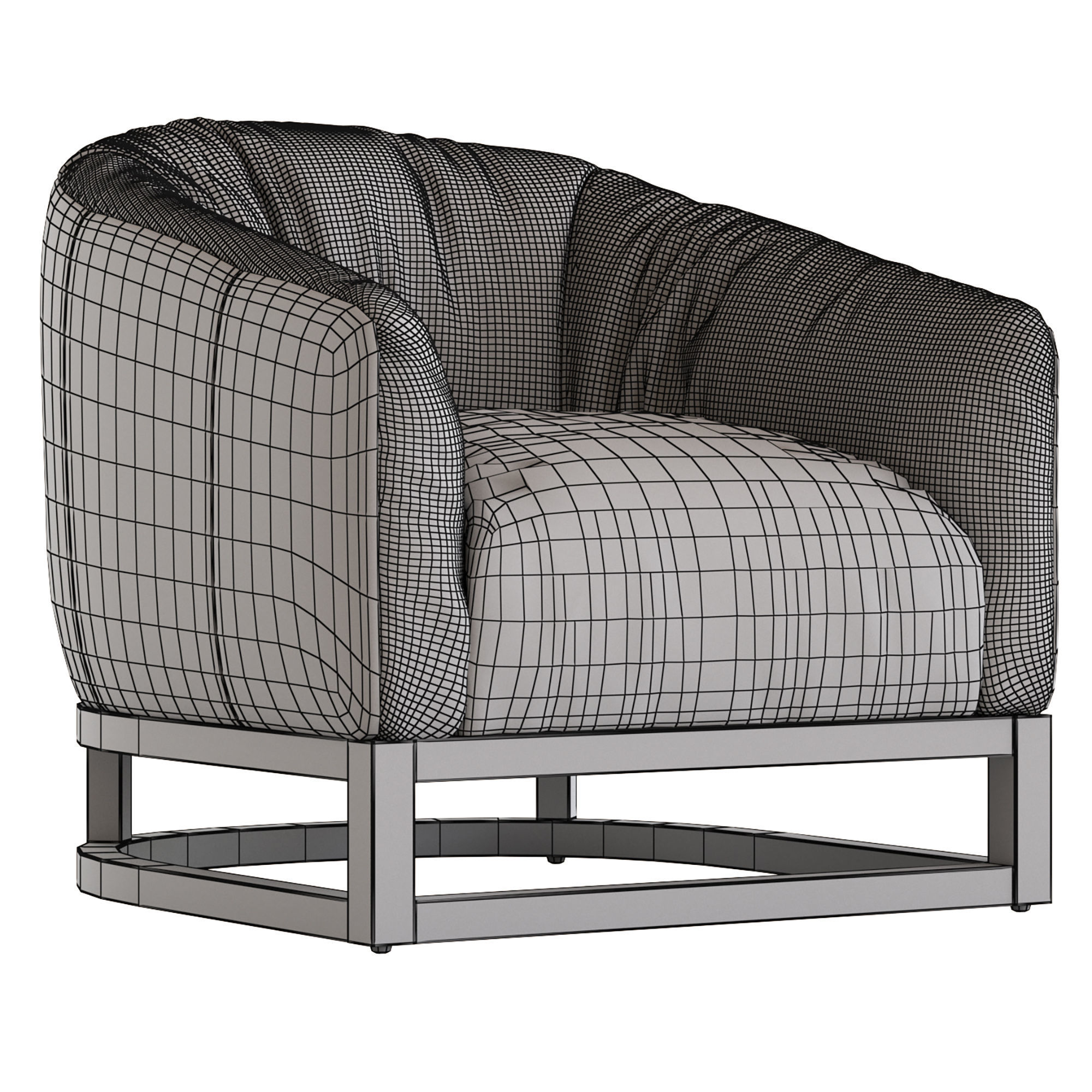 Coco Republic Heston Tub Chair 3D model_10
