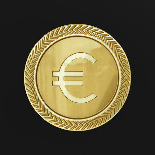 euro coin Free low-poly 3D print model