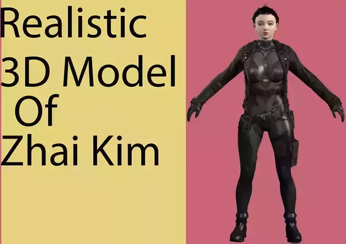 Zhai Kim Low-poly 3D model
