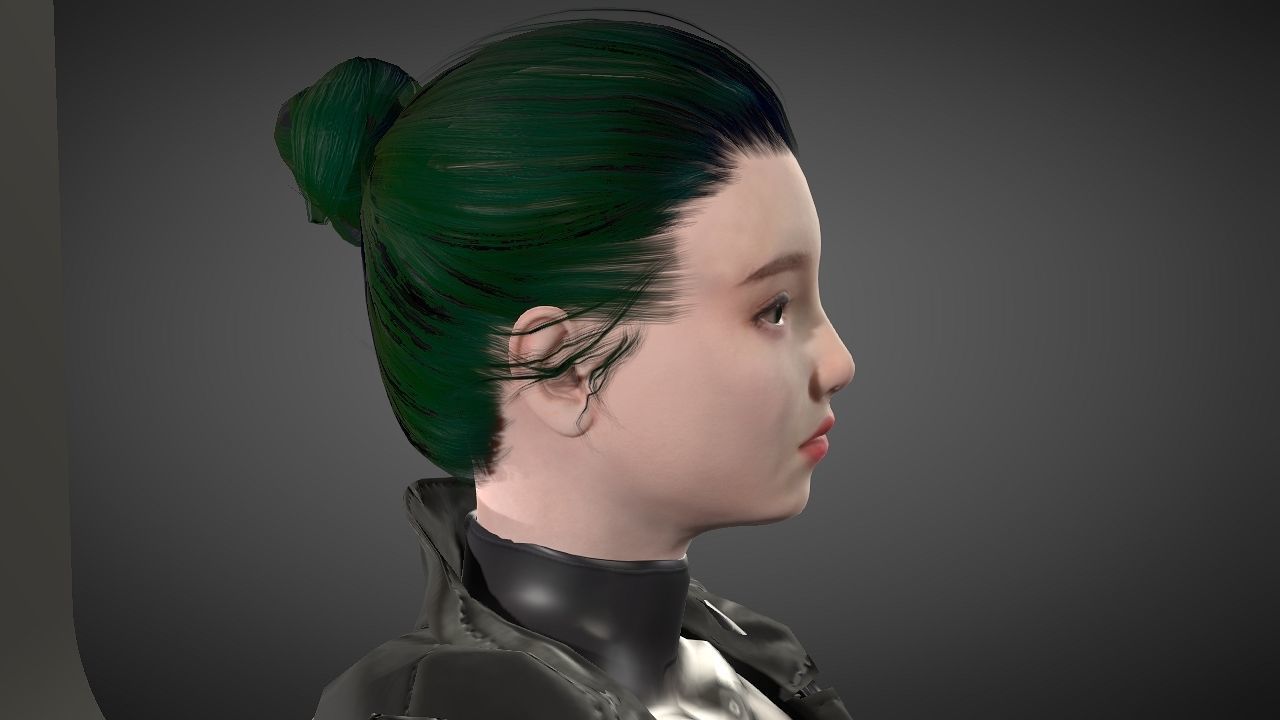 Zhai Kim Low-poly 3D model_9