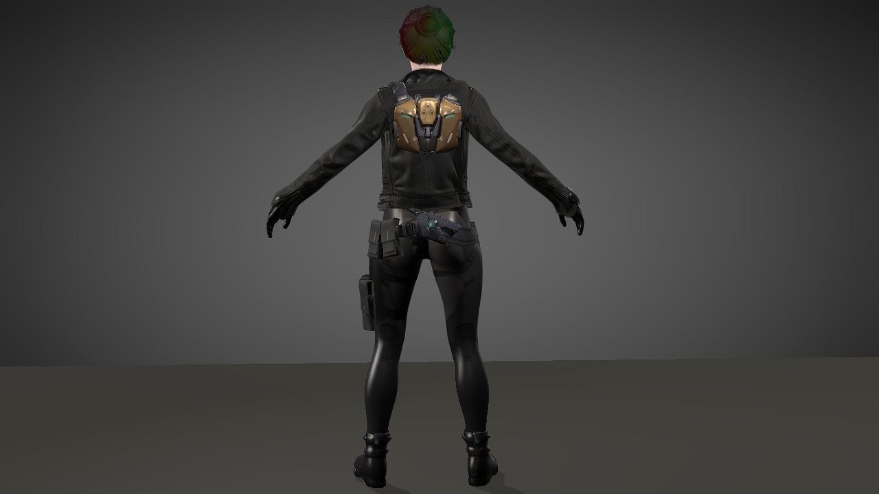 Zhai Kim Low-poly 3D model_3