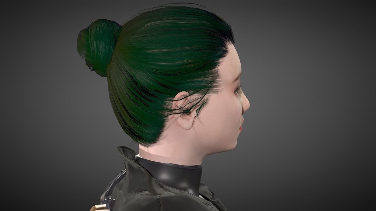 Zhai Kim Low-poly 3D model_10