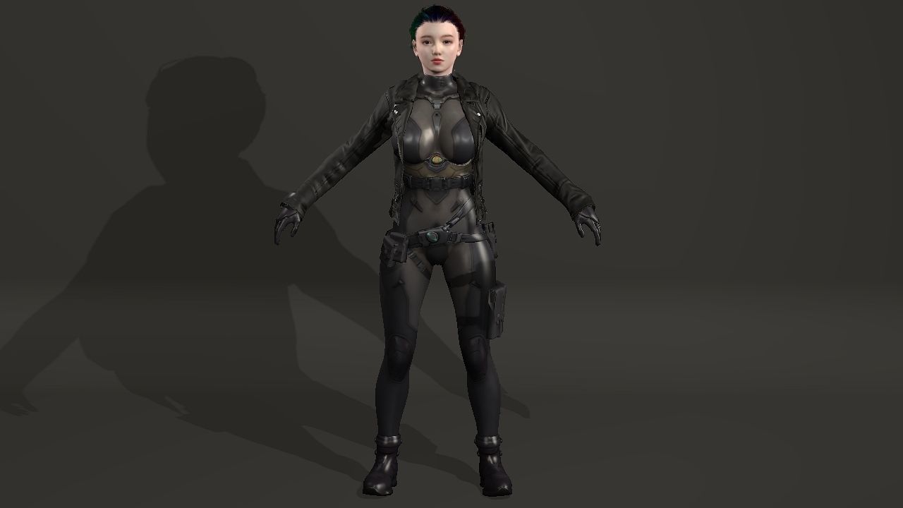 Zhai Kim Low-poly 3D model_1