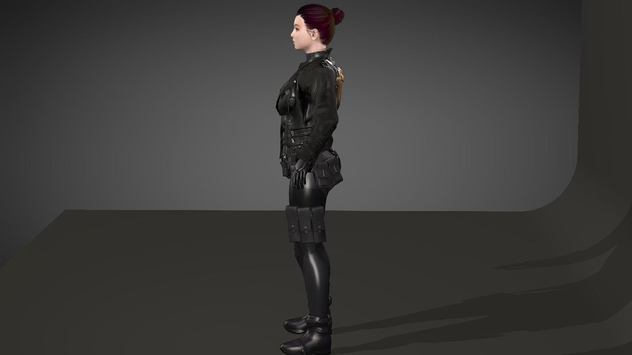 Zhai Kim Low-poly 3D model_4