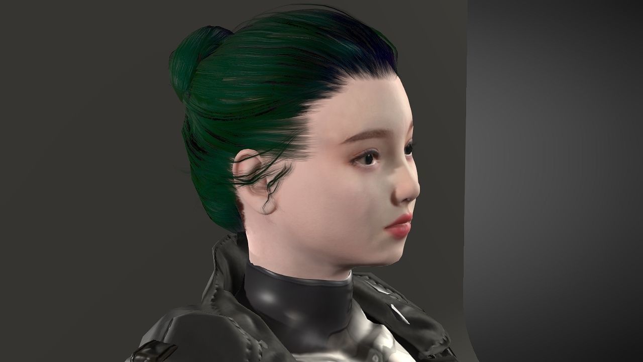 Zhai Kim Low-poly 3D model_7