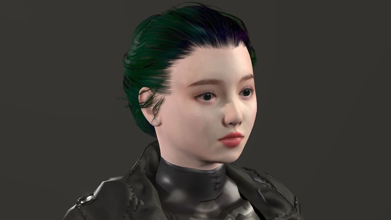 Zhai Kim Low-poly 3D model_6