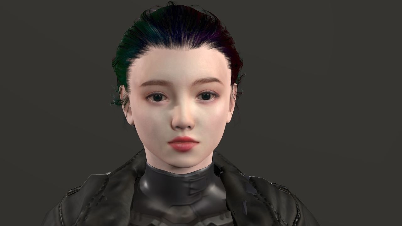 Zhai Kim Low-poly 3D model_5