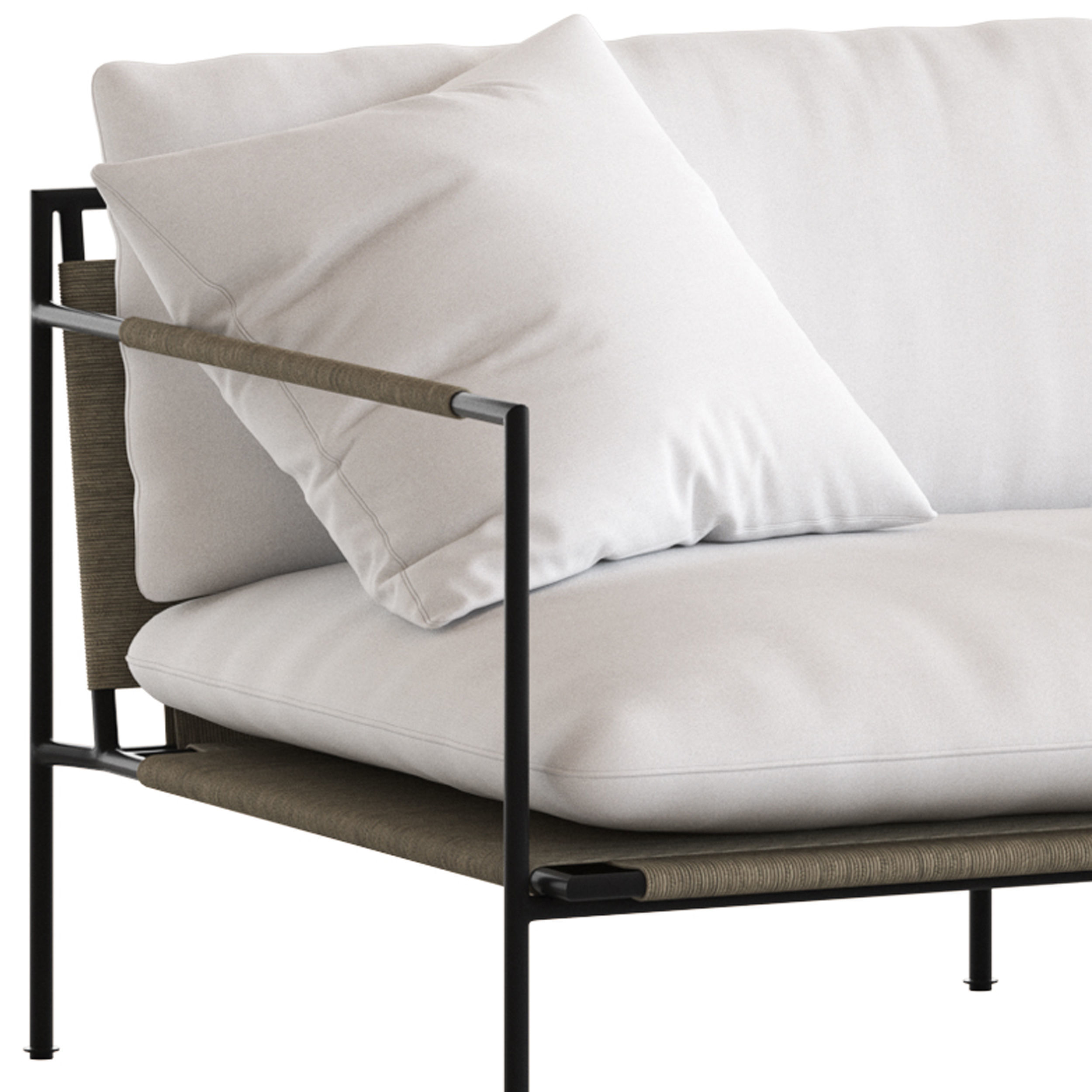 Coco Republic Malmo Outdoor Sofa 3D model_4