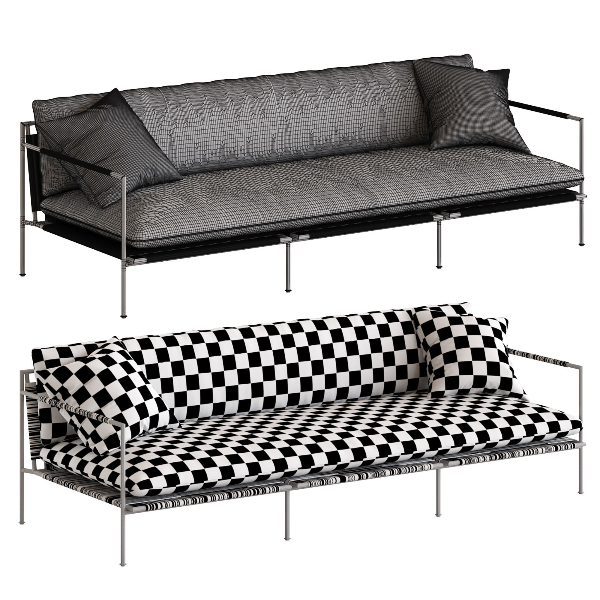 Coco Republic Malmo Outdoor Sofa 3D model_5