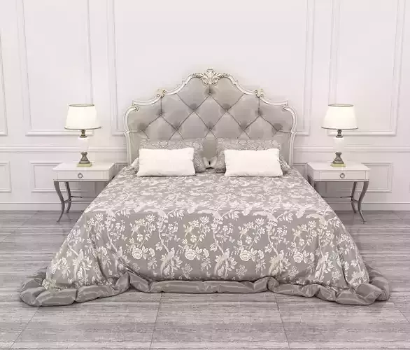 Classic European style Bed set 32 3D model