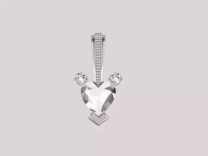 Designer Heart Pendant 3D print model