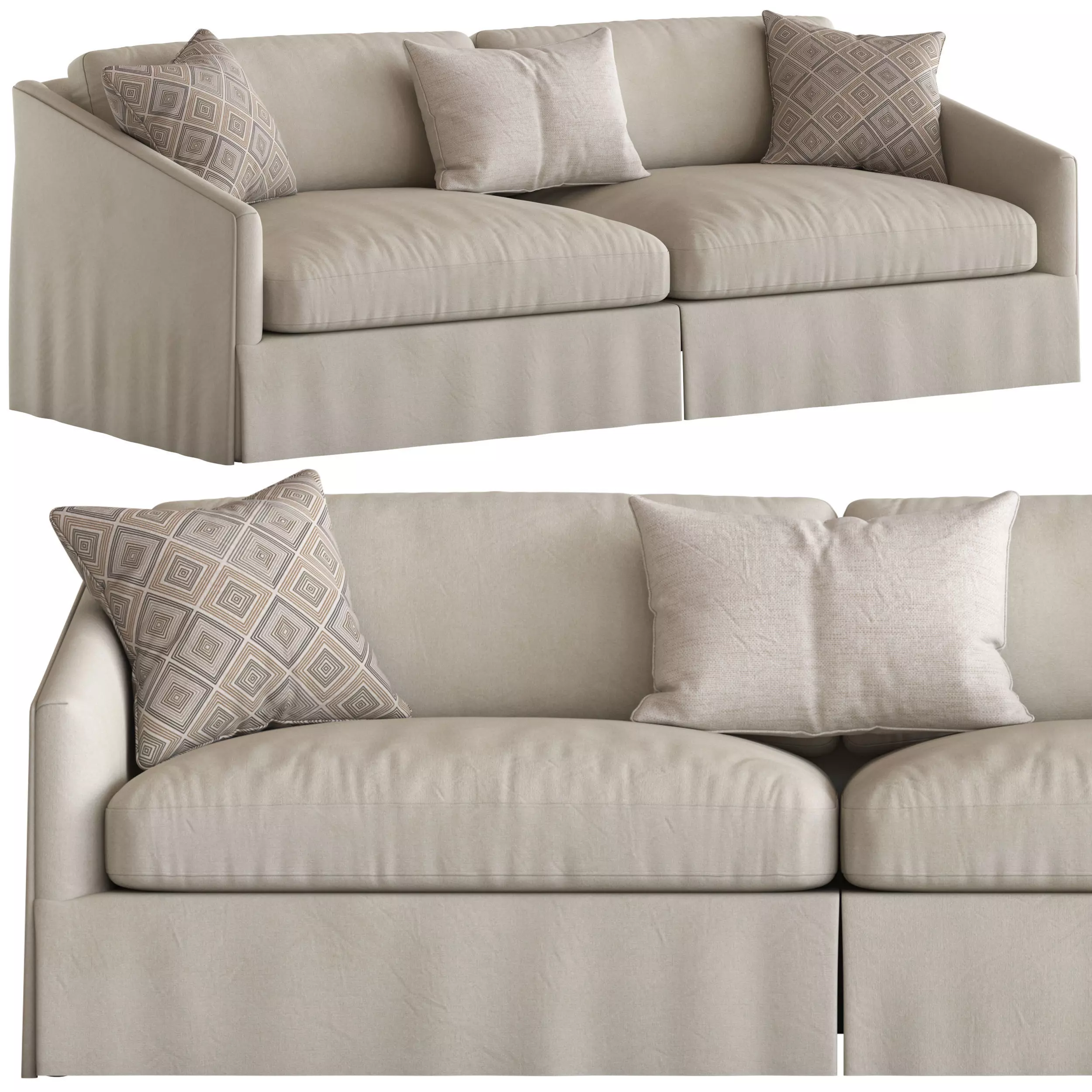 Coco Republic Max Sparrow Hampton Sofa 3D model