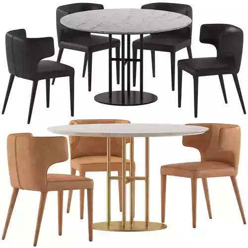 Coco Republic Melrose Chair and Flex Table