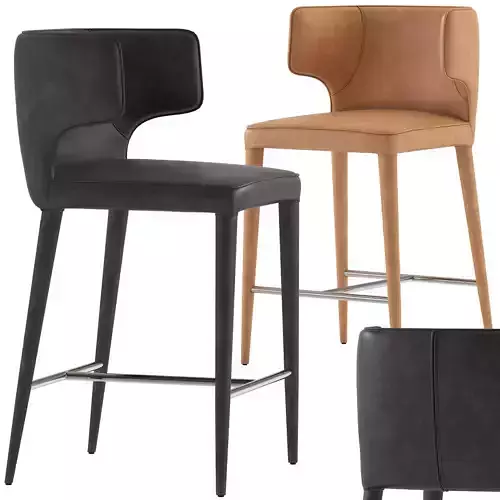 Coco Republic Melrose Stools 3D model