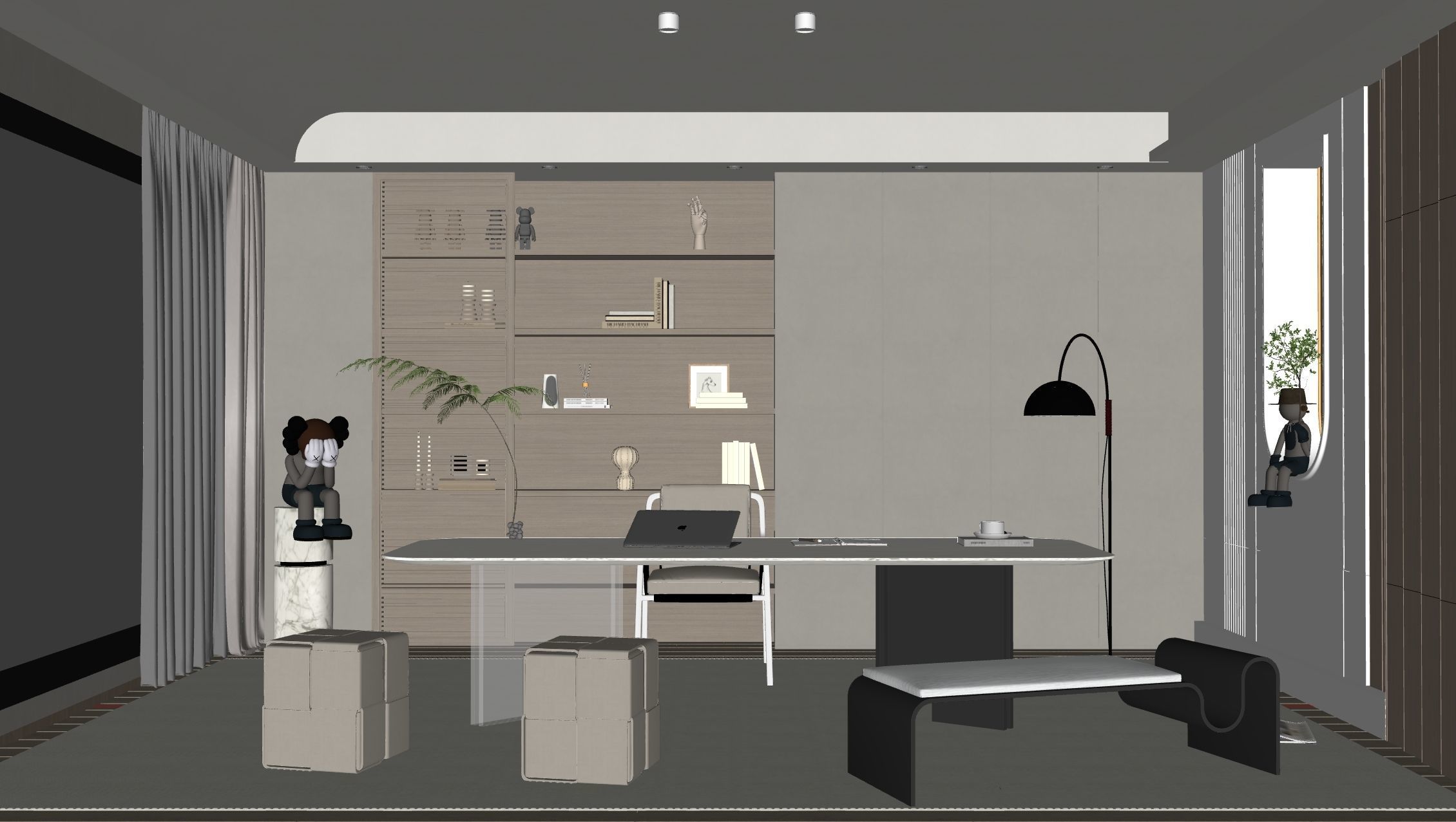 3D model of interior study 3D model_10