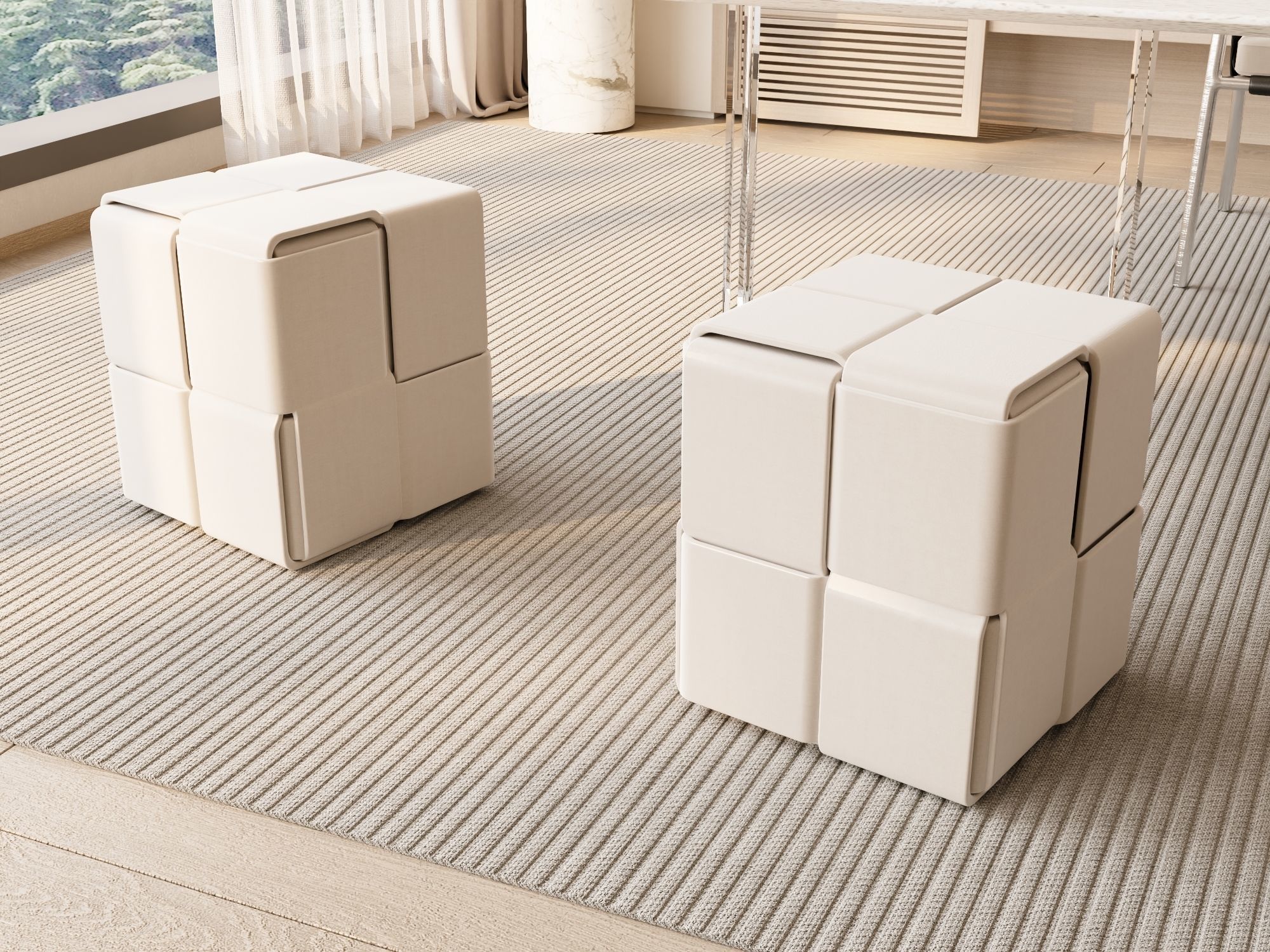 3D model of interior study 3D model_3