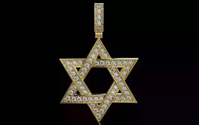 Star Of David Necklace 023