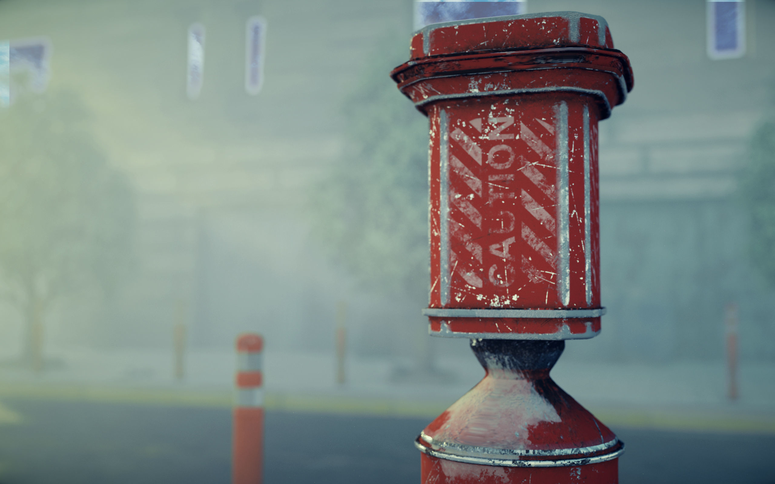 3D Old and Destroyed Fire Hydrant 3D model_2