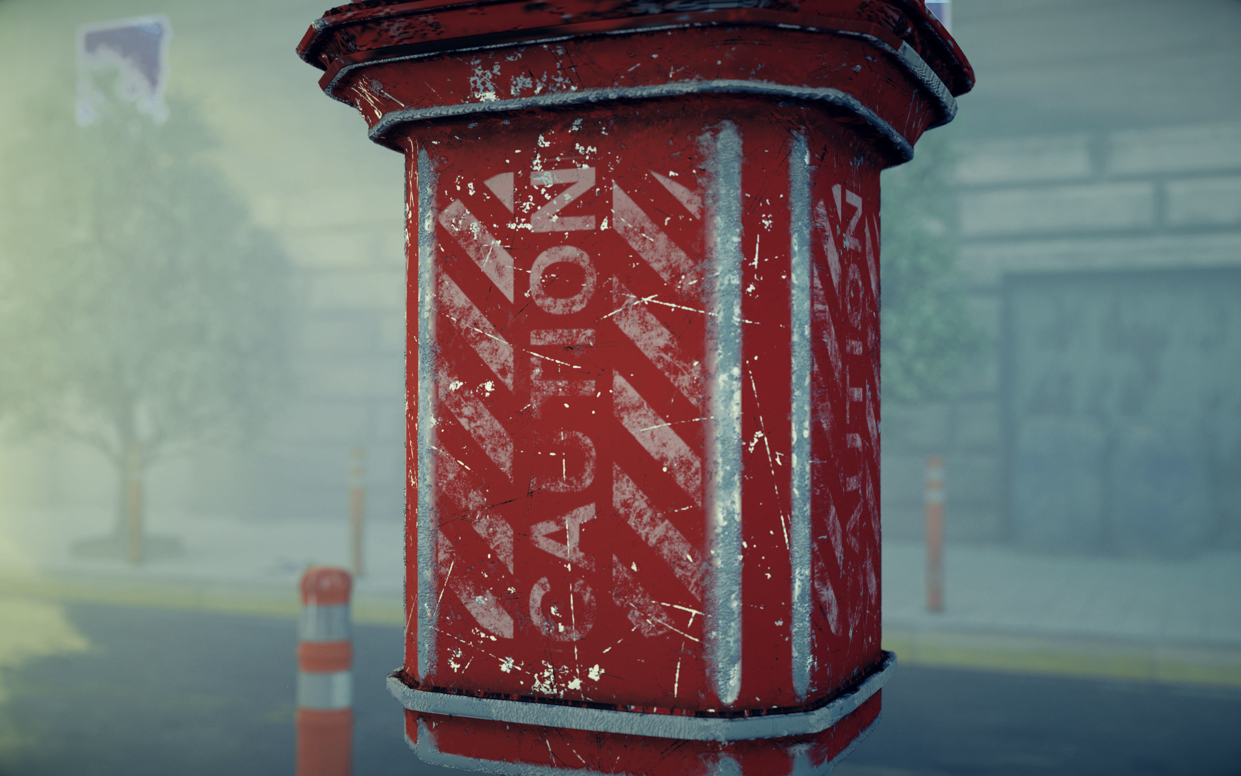 3D Old and Destroyed Fire Hydrant 3D model_6