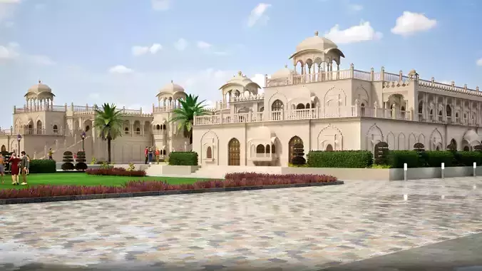 Indian architecture 3D model