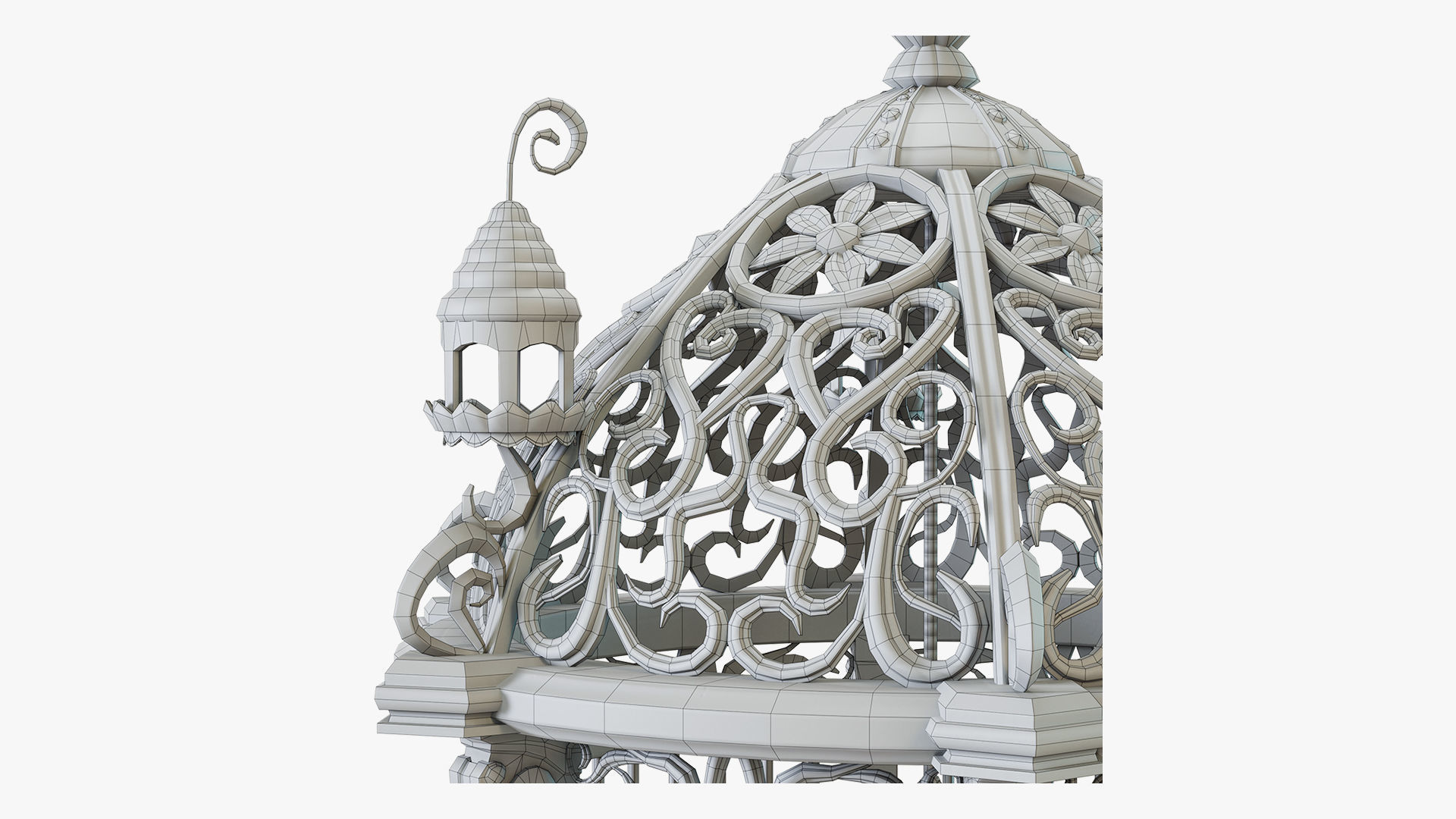 Birdcage Fantasy Low-poly 3D model_10