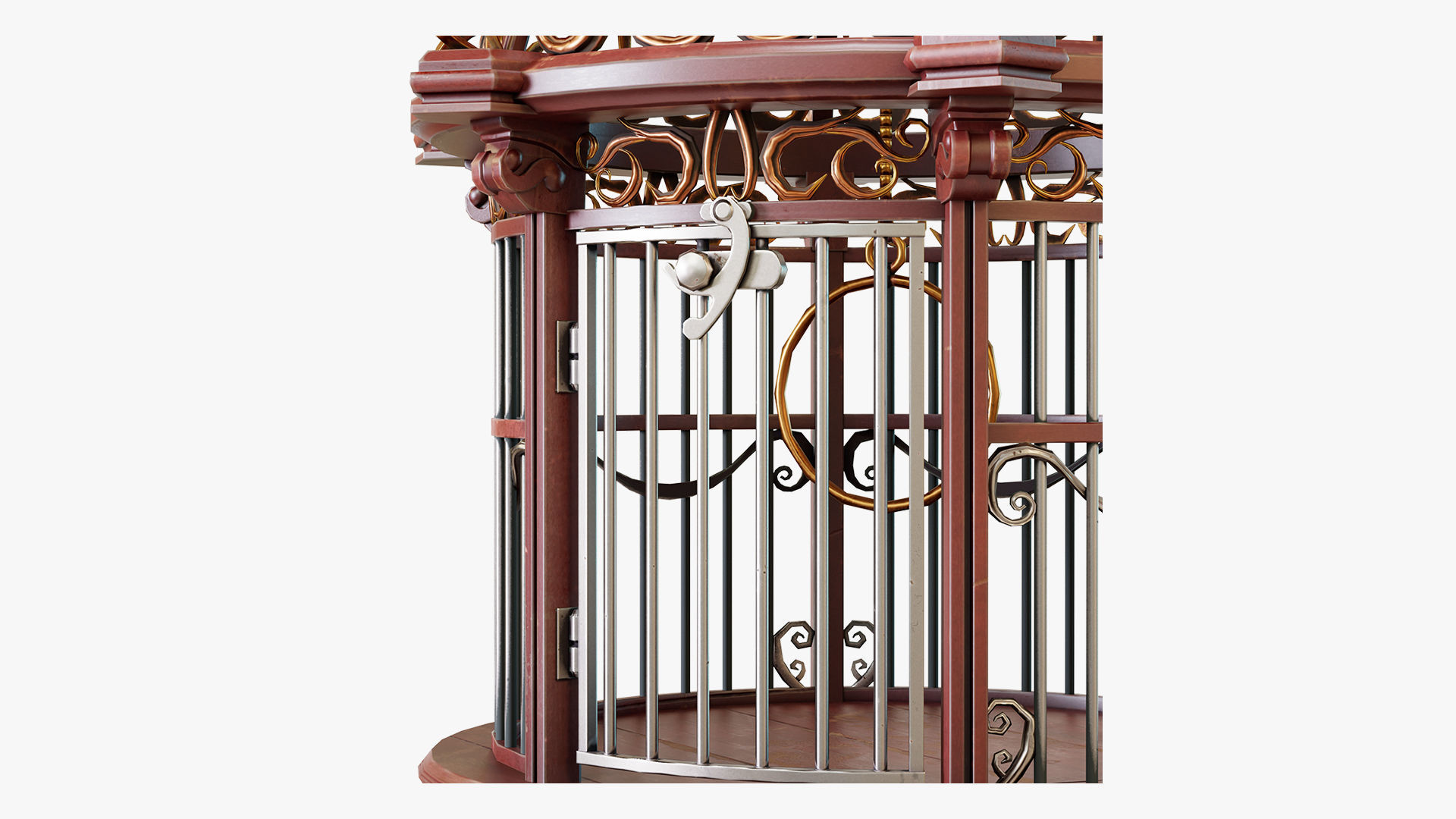 Birdcage Fantasy Low-poly 3D model_7