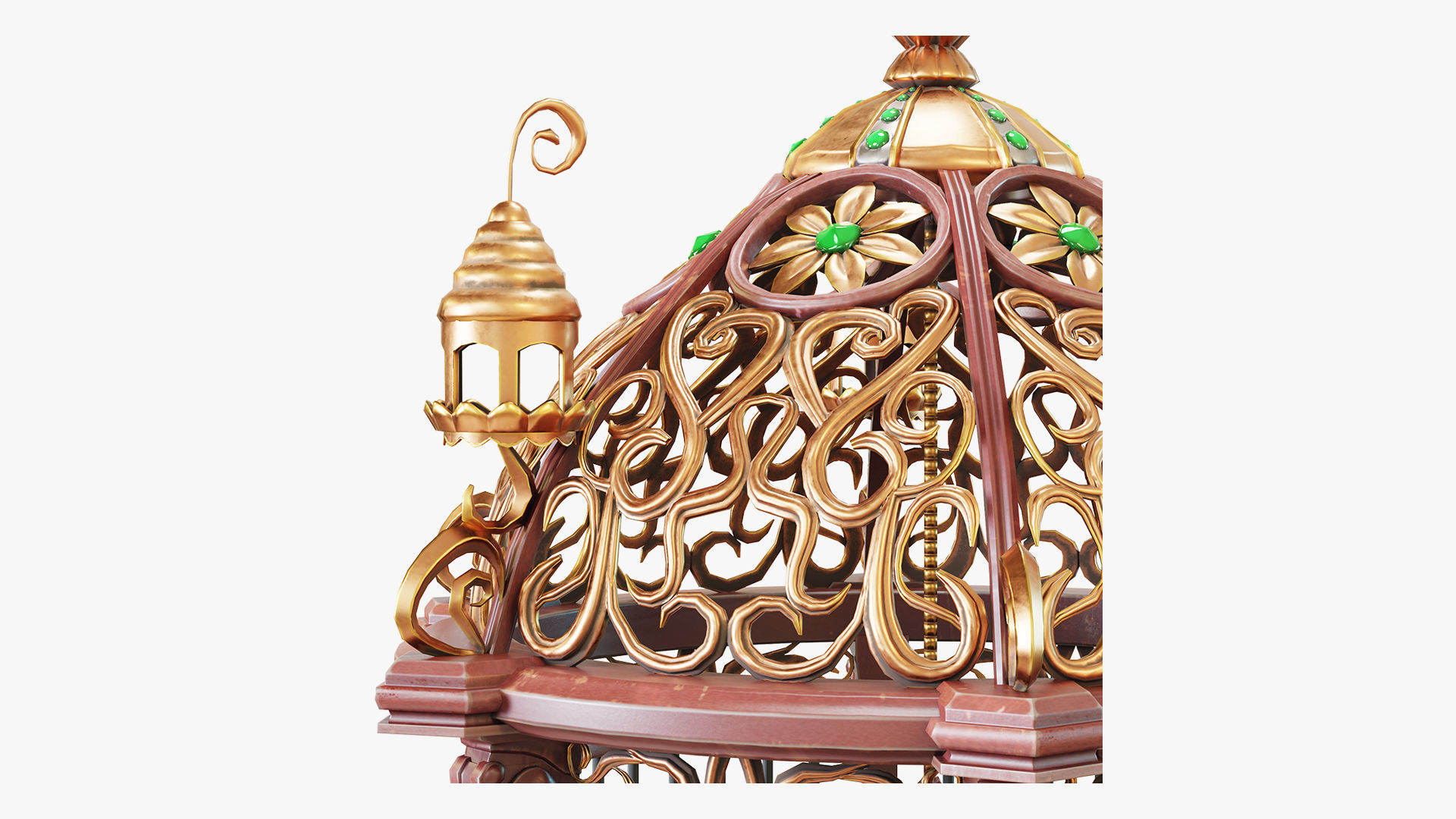 Birdcage Fantasy Low-poly 3D model_8