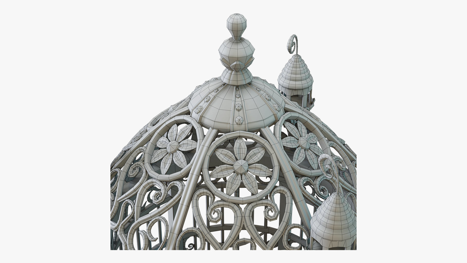 Birdcage Fantasy Low-poly 3D model_11