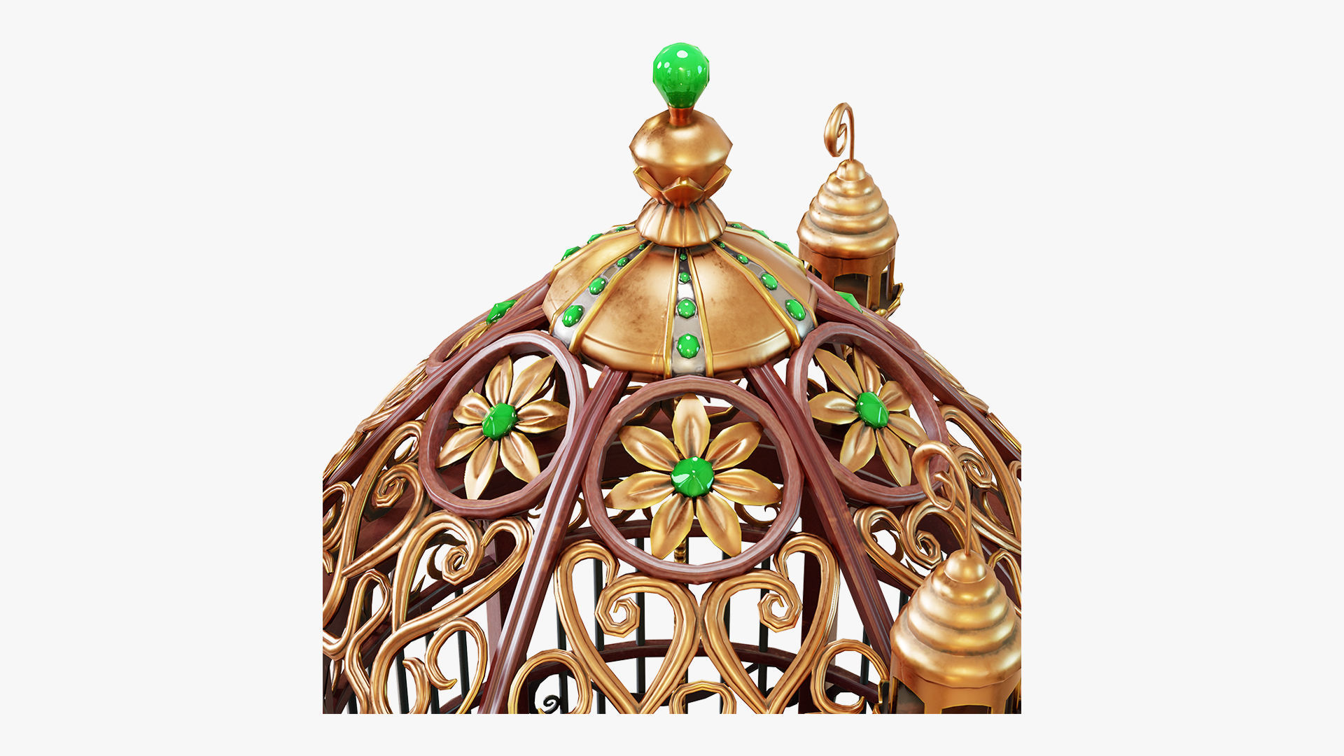 Birdcage Fantasy Low-poly 3D model_6