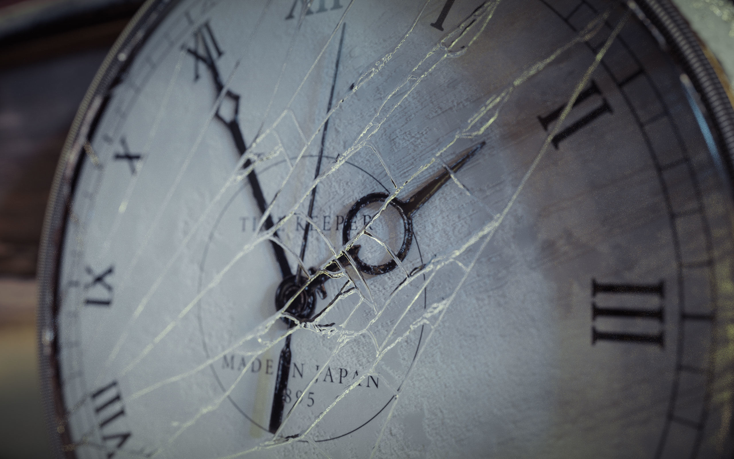 Vintage Pocket Watch Low-poly 3D model_4