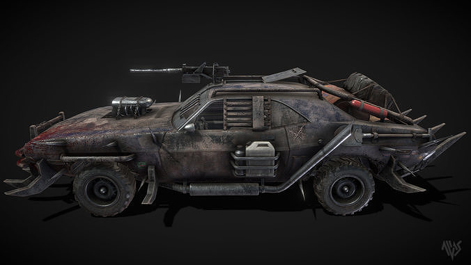 Roadkill Scum Low-poly 3D model 2