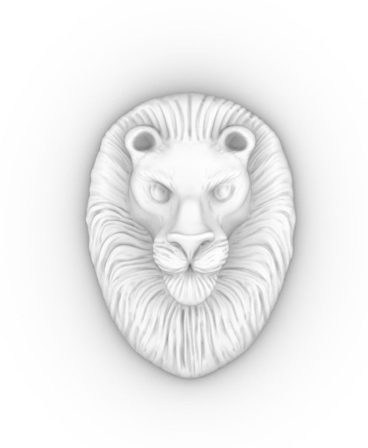 Lion ring  3D print model_7