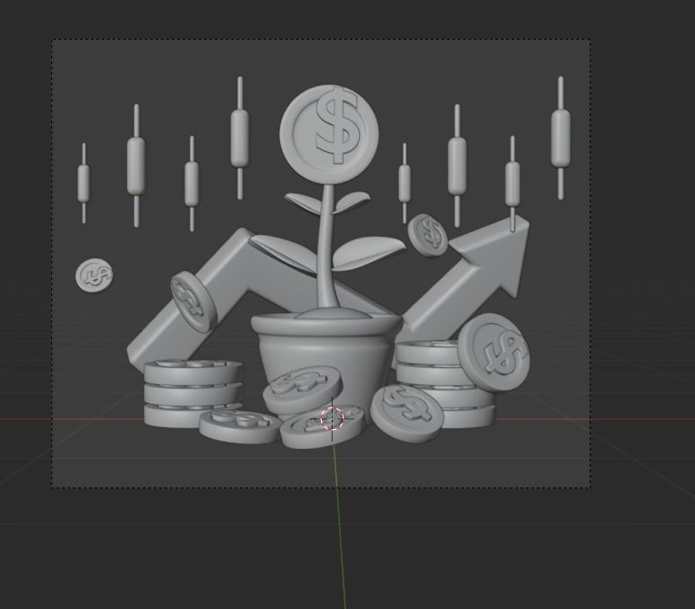 Online Business 3d Illustration  Icon Pack 3D model_9