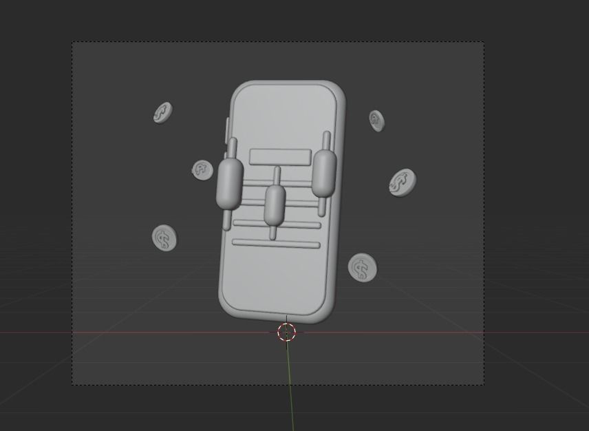 Online Business 3d Illustration  Icon Pack 3D model_27