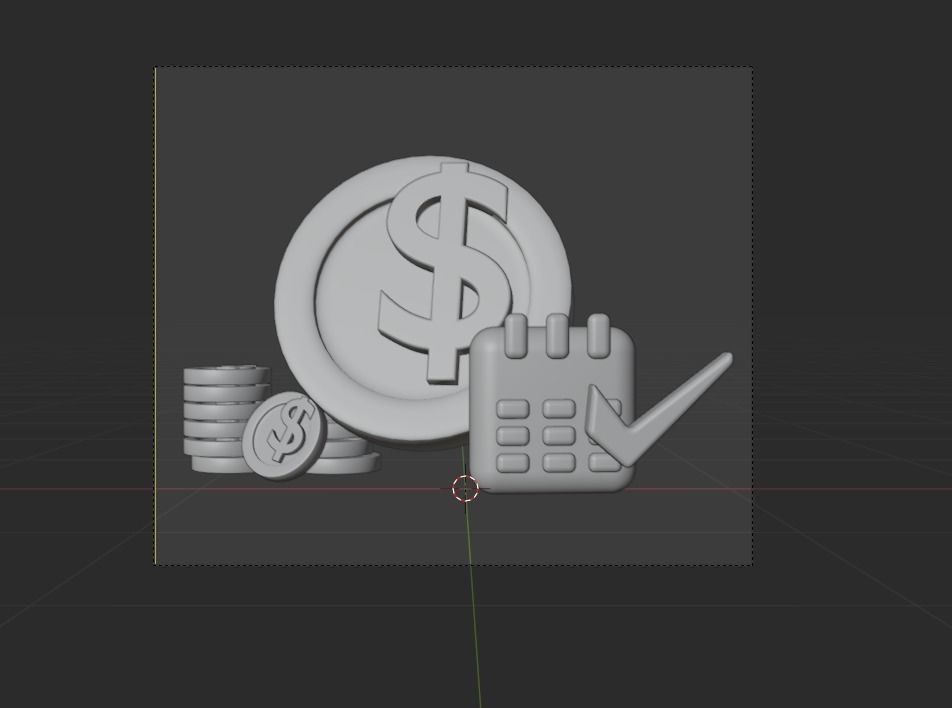 Online Business 3d Illustration  Icon Pack 3D model_15