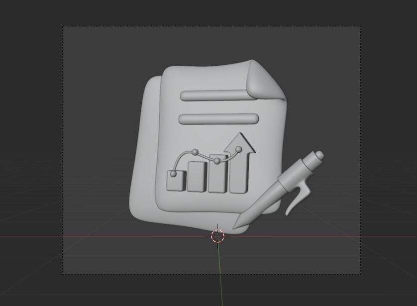 Online Business 3d Illustration  Icon Pack 3D model_34