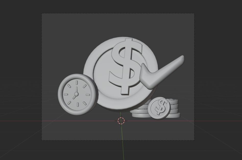 Online Business 3d Illustration  Icon Pack 3D model_14