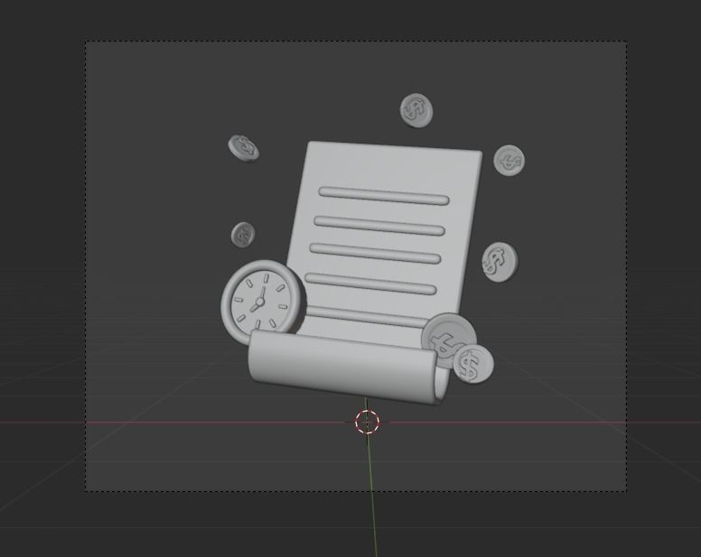 Online Business 3d Illustration  Icon Pack 3D model_36