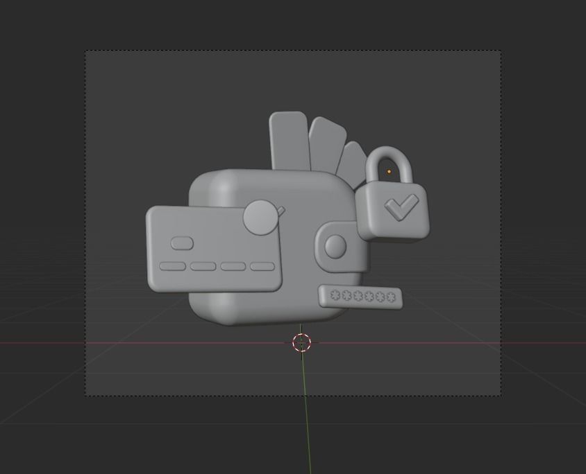 Online Business 3d Illustration  Icon Pack 3D model_18